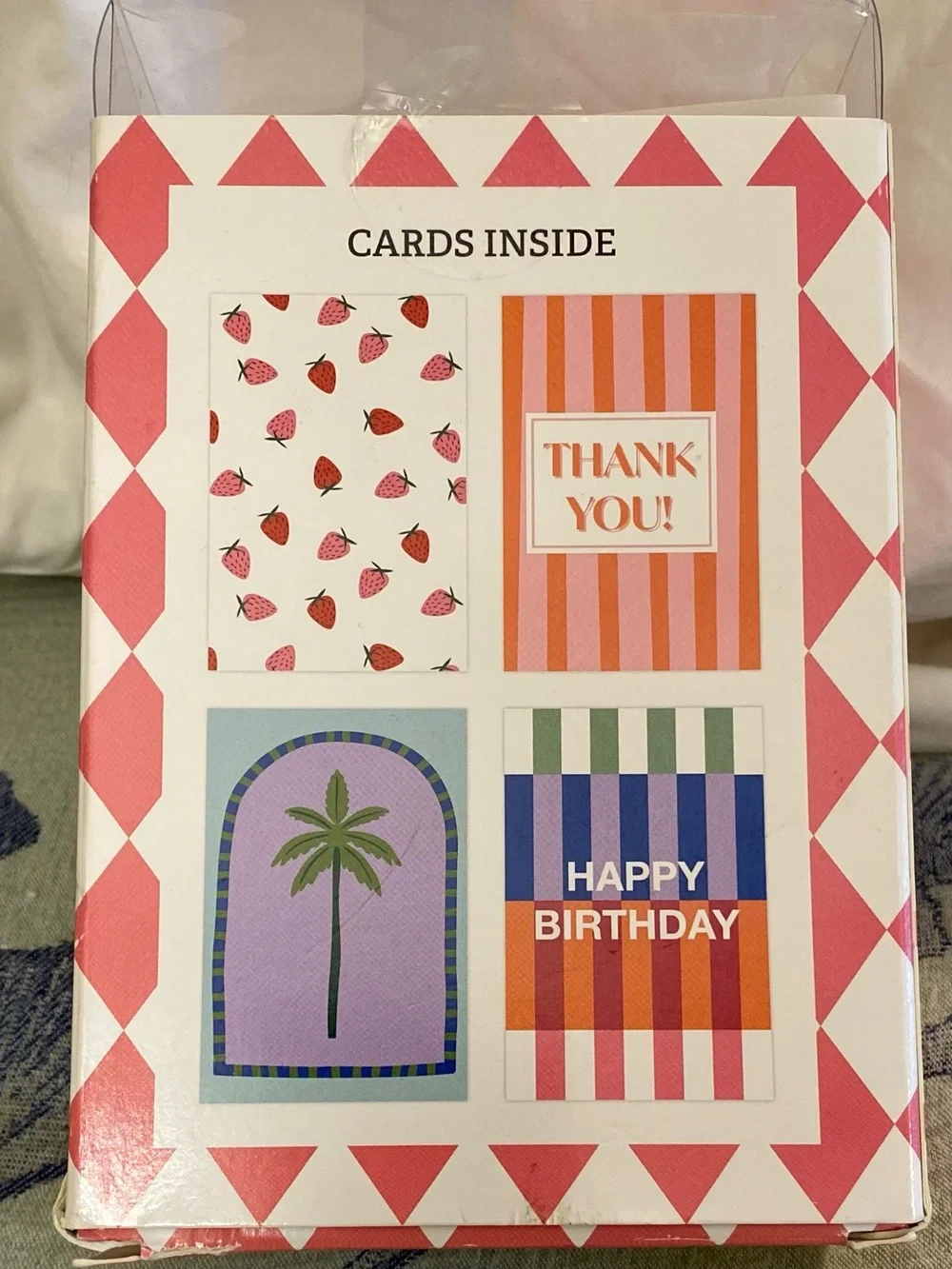 24 Assorted Greeting Cards with Envelopes Organizer Box – New